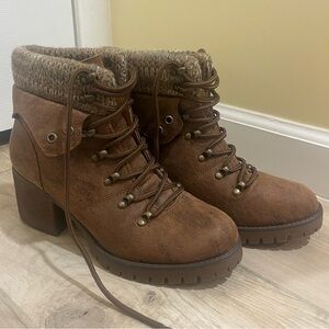 Steve Madden Gullible brown heeled boots